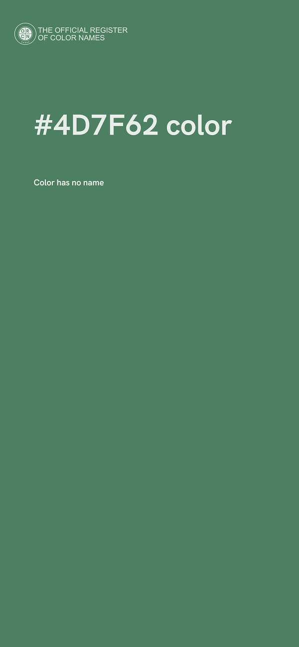 #4D7F62 color image
