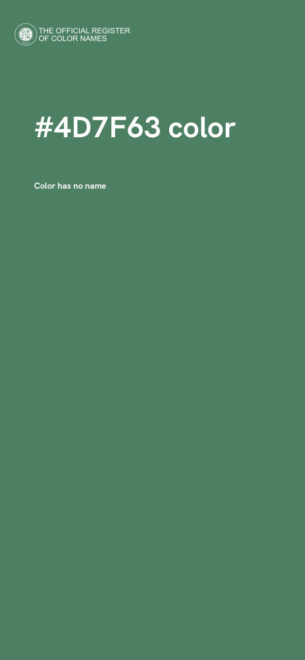 #4D7F63 color image