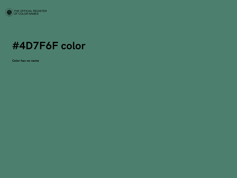 #4D7F6F color image