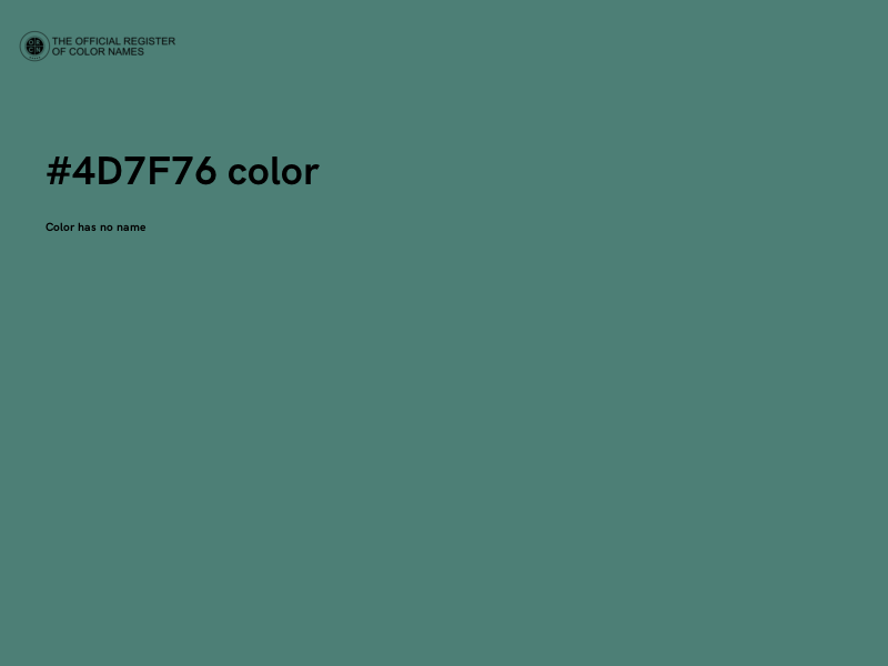 #4D7F76 color image