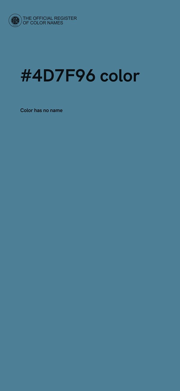 #4D7F96 color image