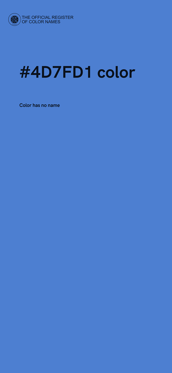 #4D7FD1 color image