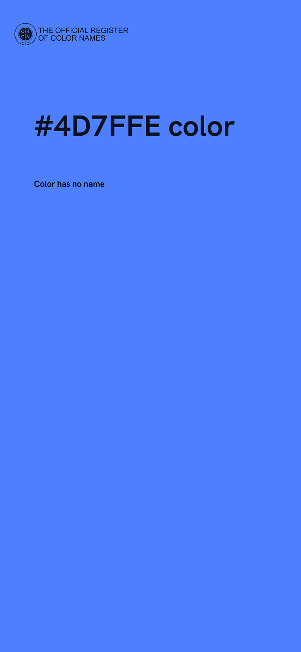 #4D7FFE color image