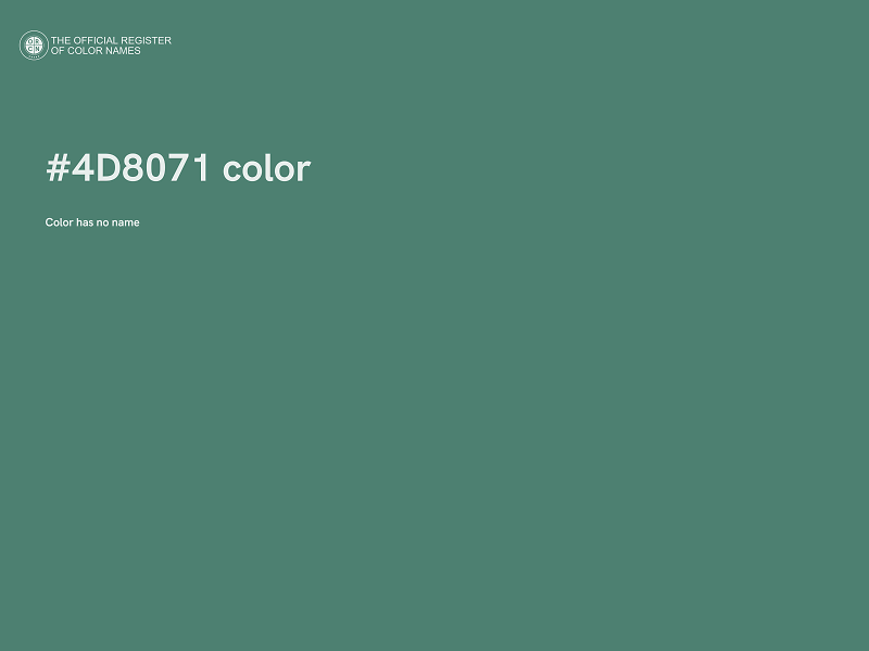 #4D8071 color image