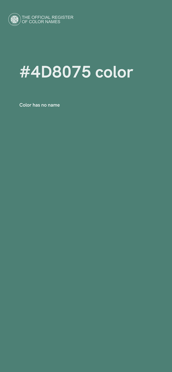 #4D8075 color image