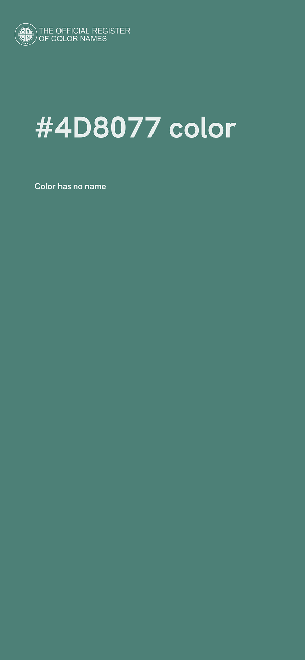 #4D8077 color image