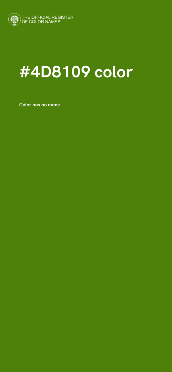 #4D8109 color image
