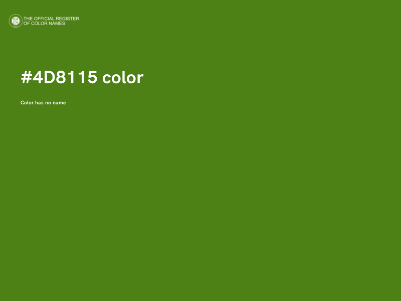 #4D8115 color image