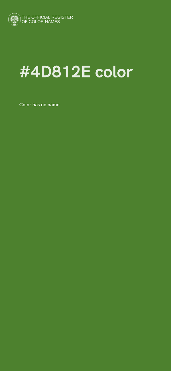 #4D812E color image