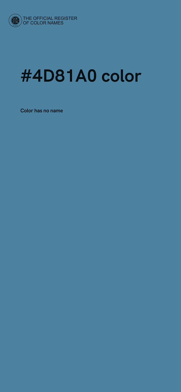#4D81A0 color image