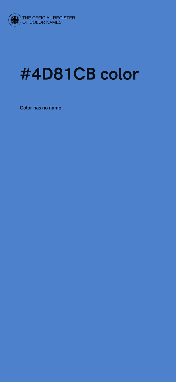 #4D81CB color image
