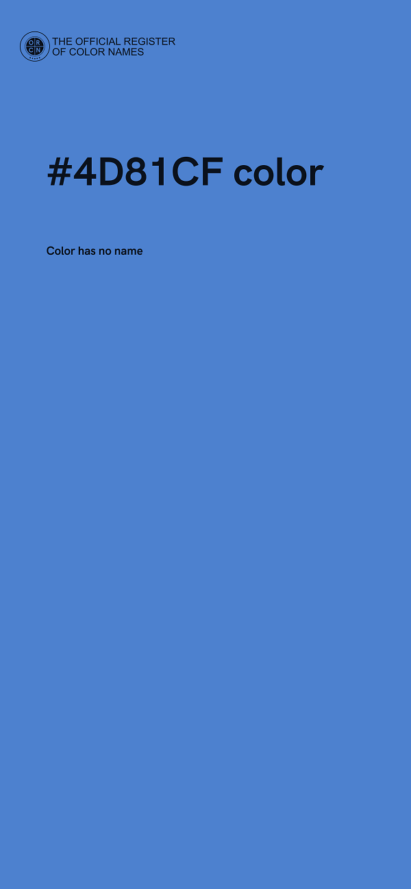 #4D81CF color image