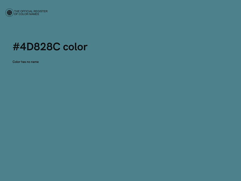 #4D828C color image