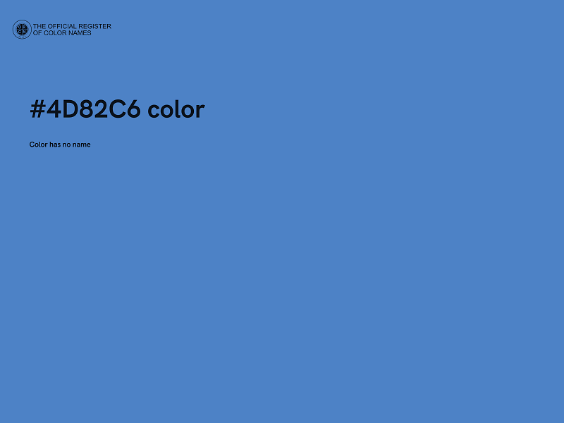 #4D82C6 color image