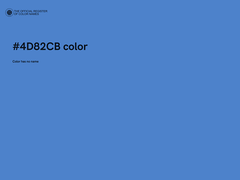 #4D82CB color image