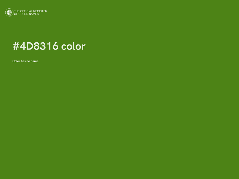 #4D8316 color image