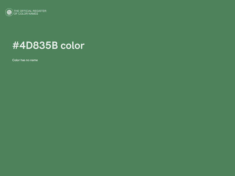 #4D835B color image