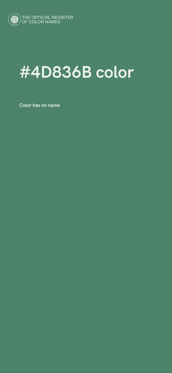 #4D836B color image