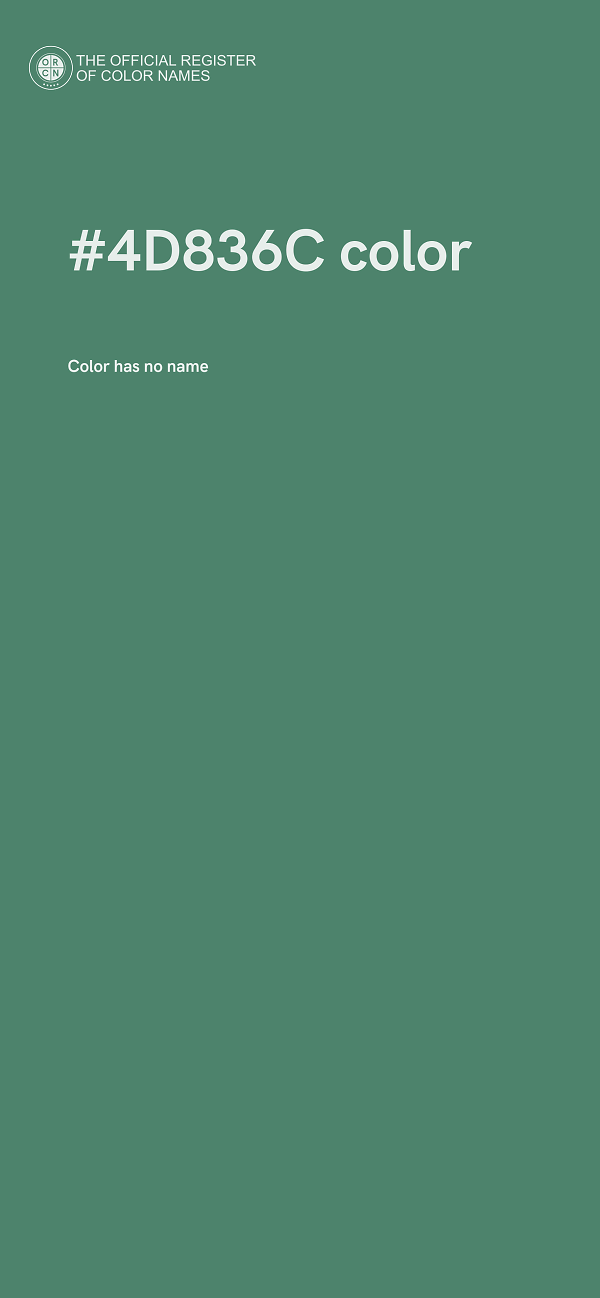 #4D836C color image
