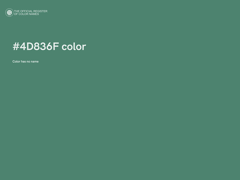 #4D836F color image