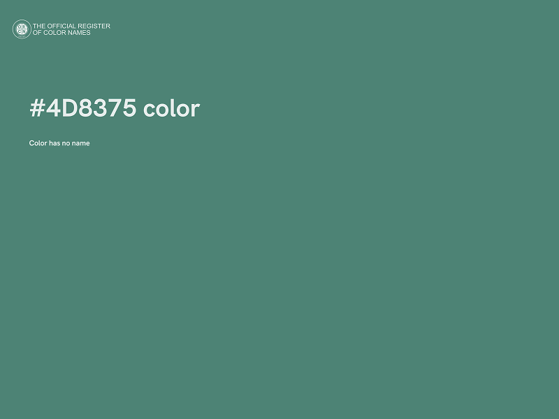 #4D8375 color image