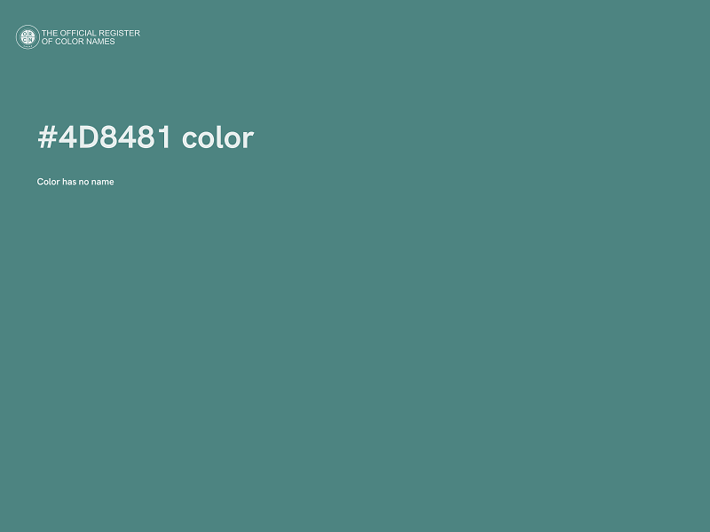 #4D8481 color image