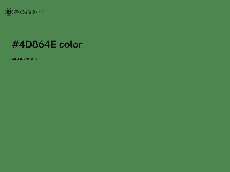 #4D864E color image