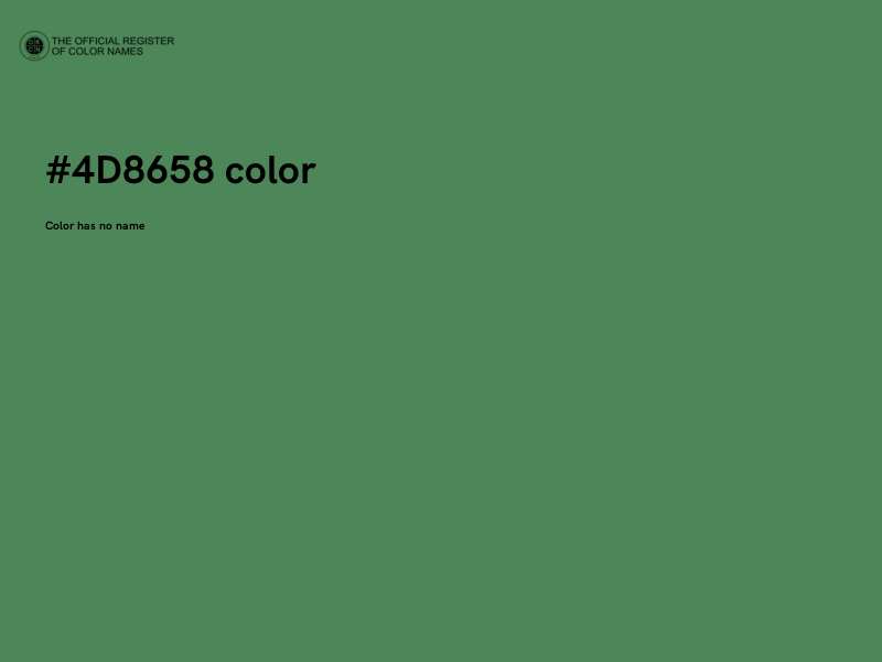 #4D8658 color image