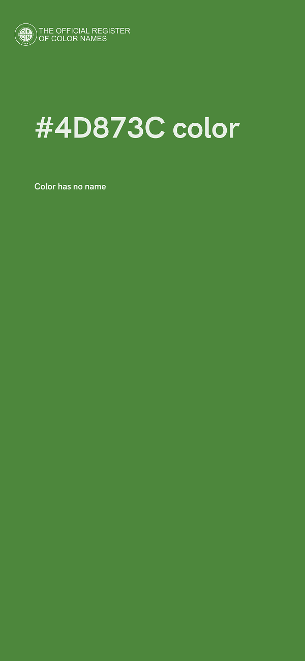 #4D873C color image