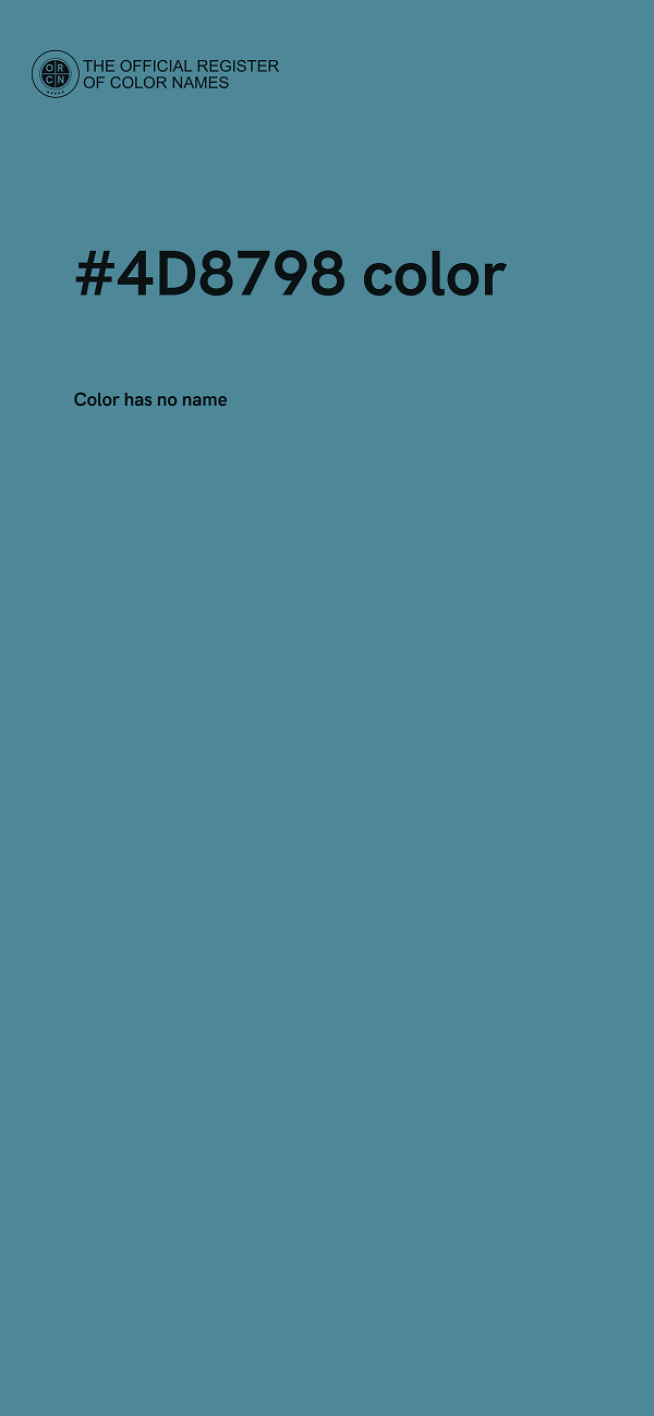 #4D8798 color image