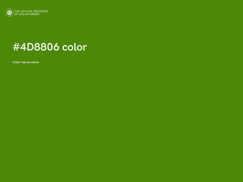 #4D8806 color image