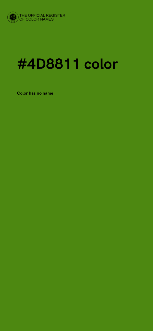 #4D8811 color image