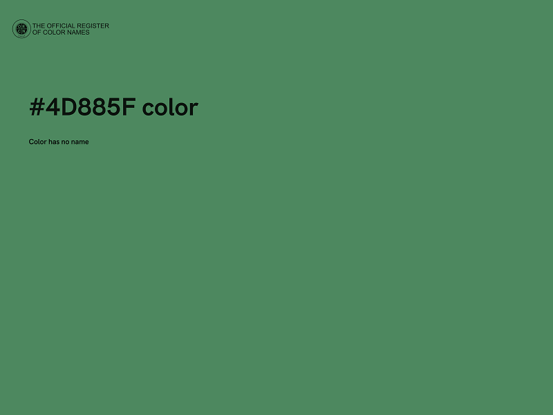 #4D885F color image