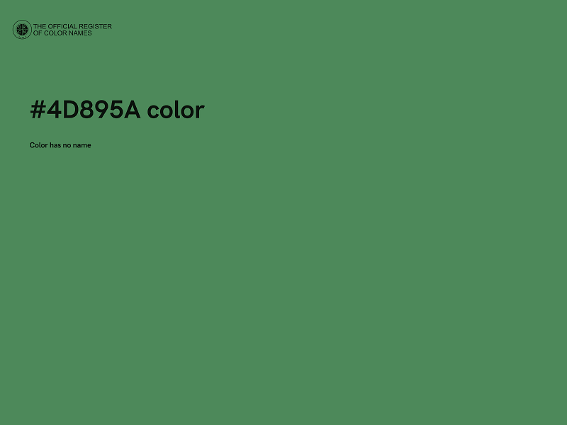 #4D895A color image