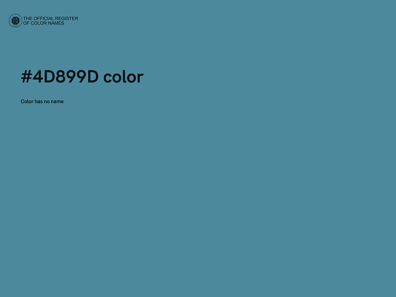 #4D899D color image