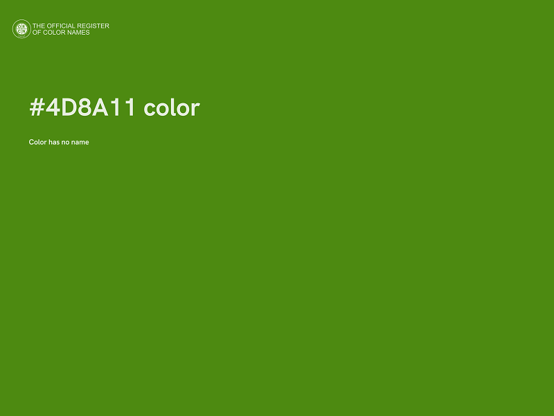 #4D8A11 color image