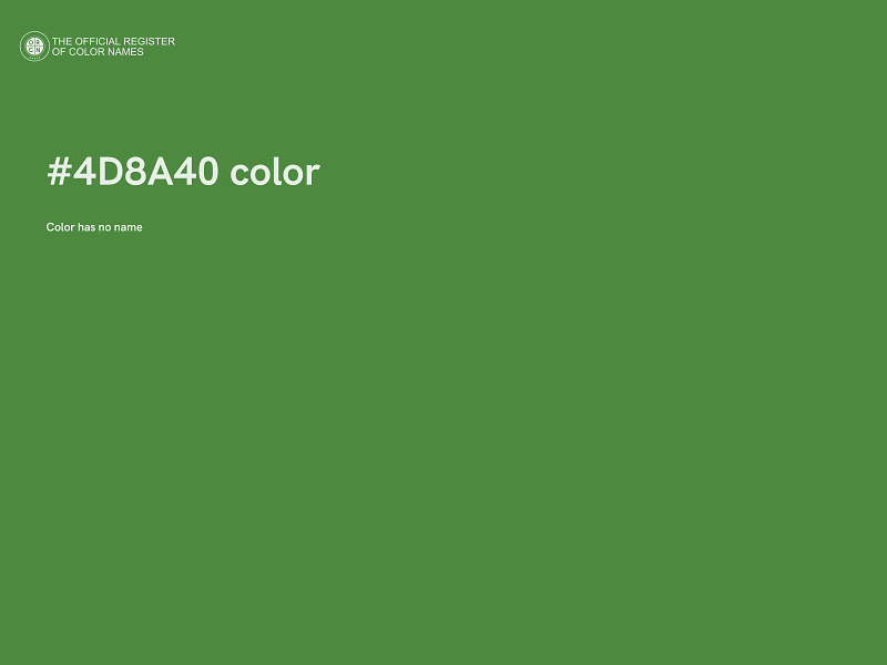 #4D8A40 color image