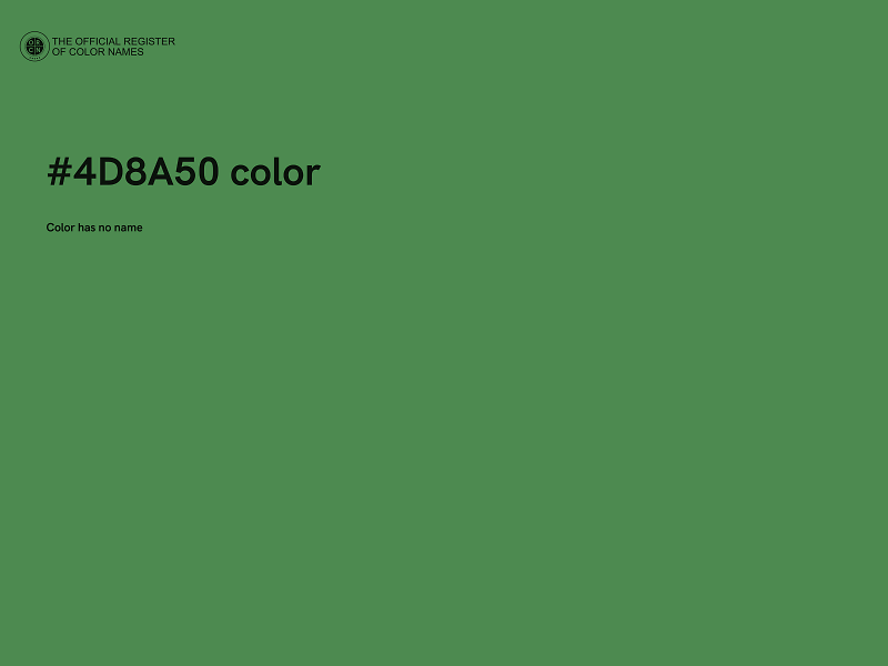 #4D8A50 color image