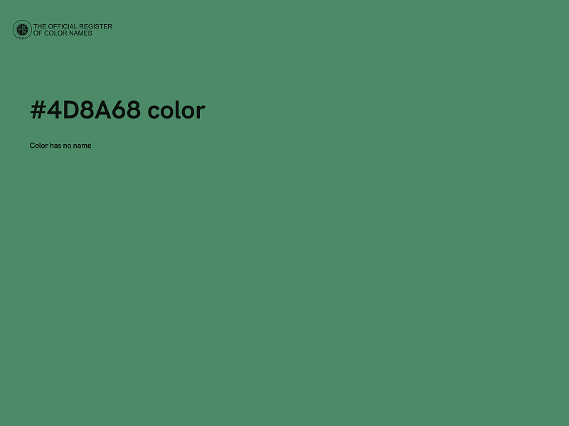 #4D8A68 color image