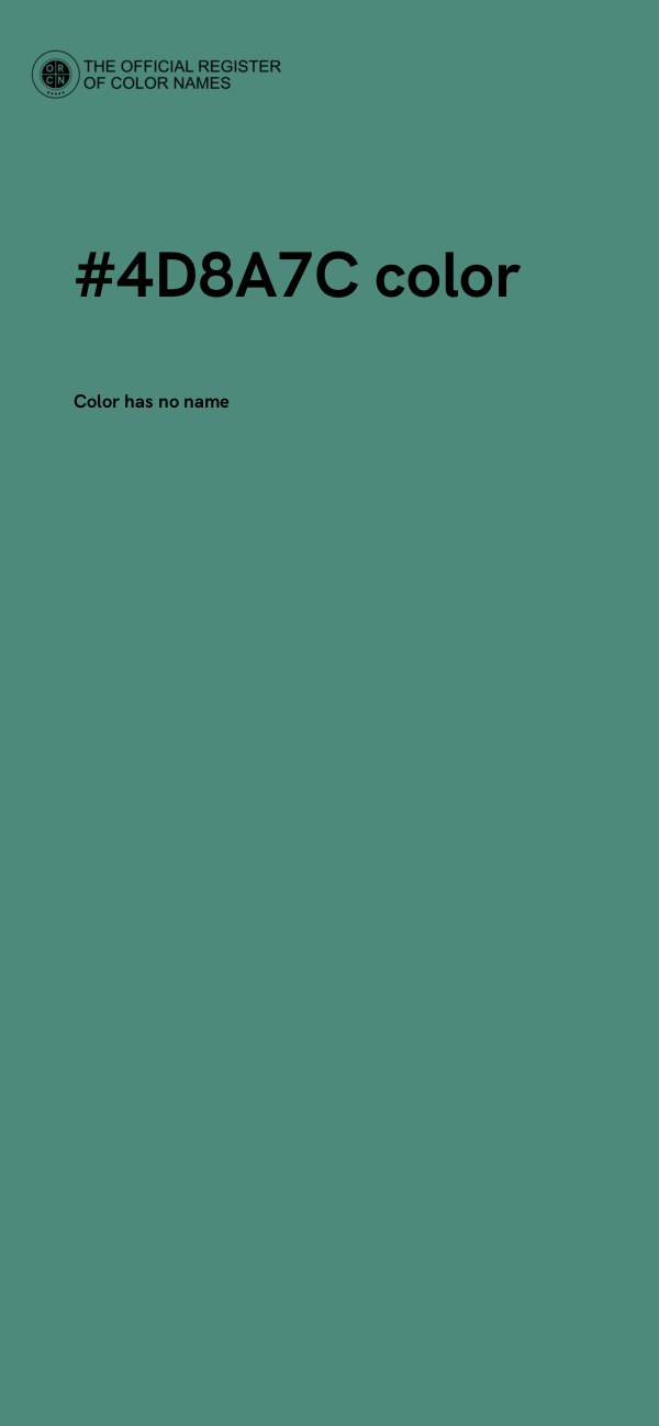#4D8A7C color image
