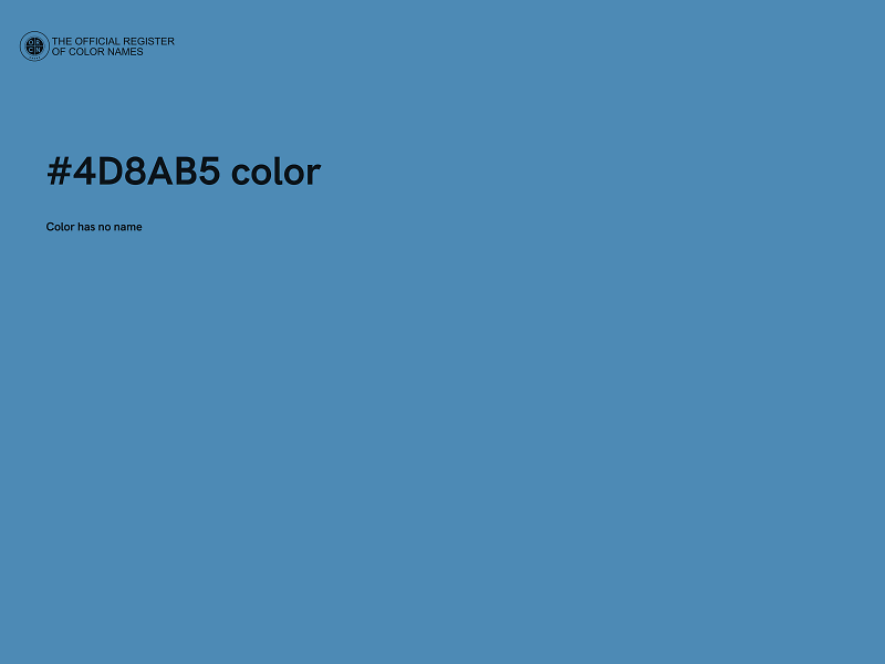 #4D8AB5 color image