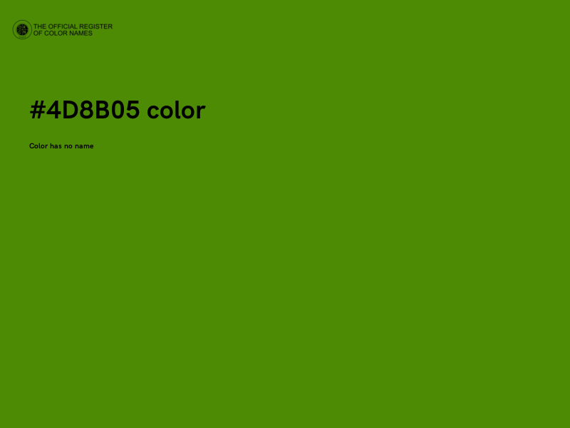 #4D8B05 color image
