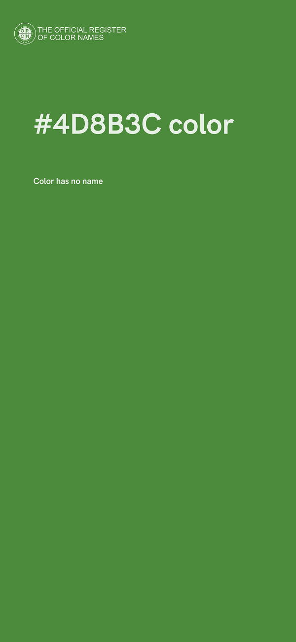 #4D8B3C color image