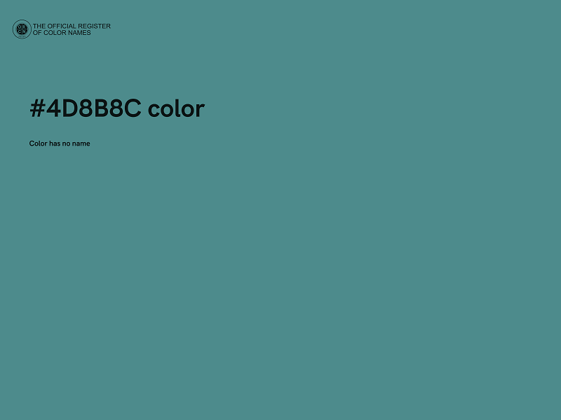 #4D8B8C color image