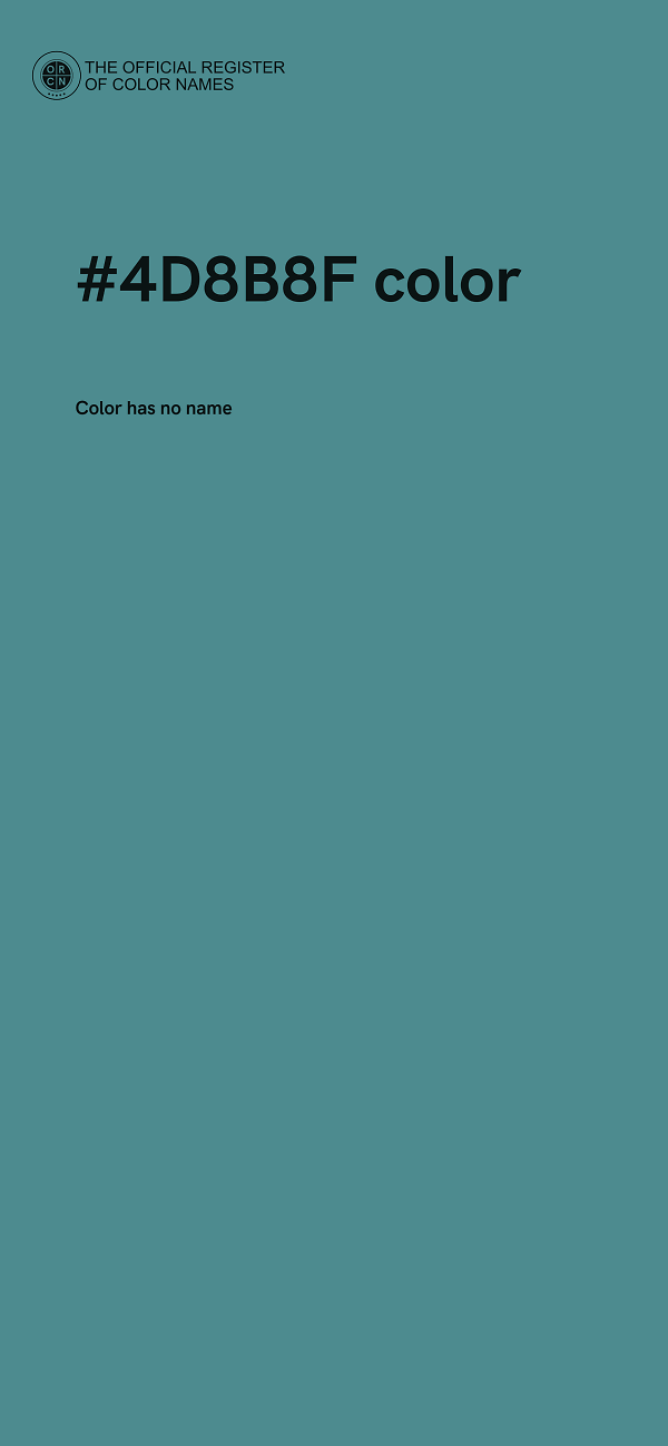 #4D8B8F color image