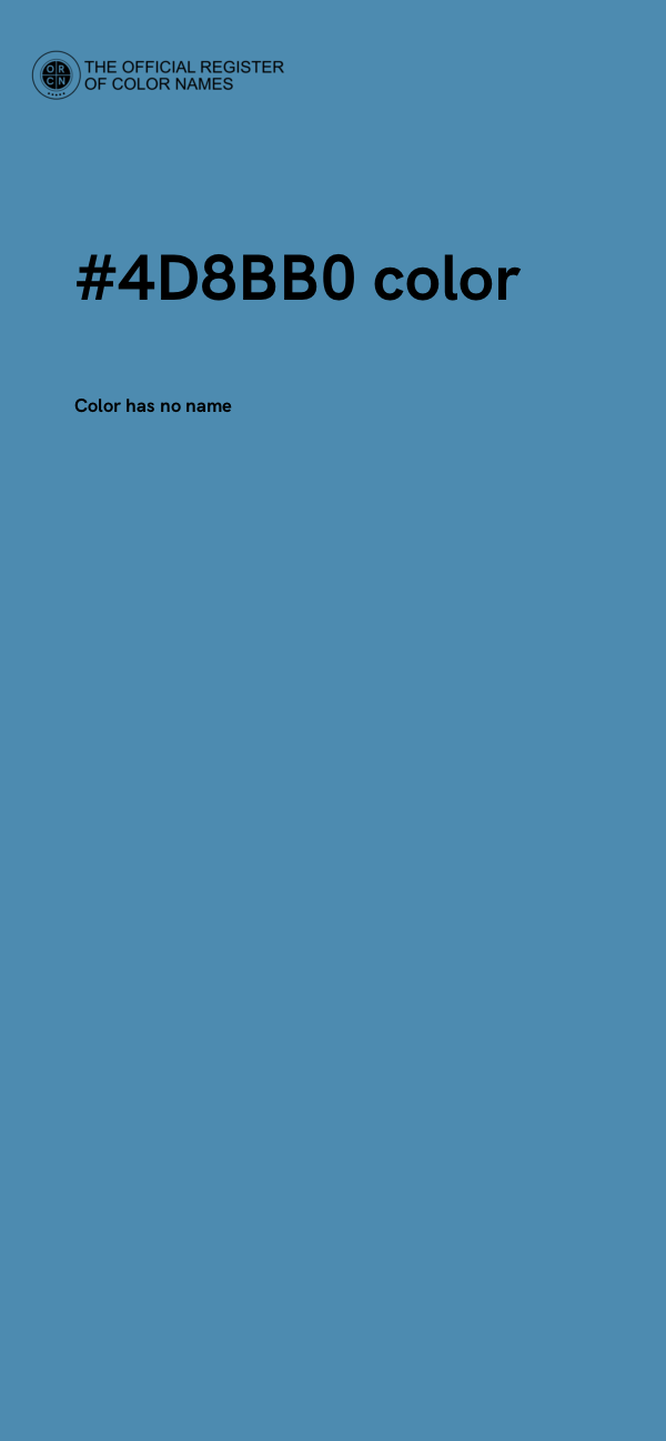 #4D8BB0 color image