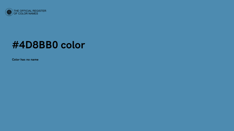 #4D8BB0 color image