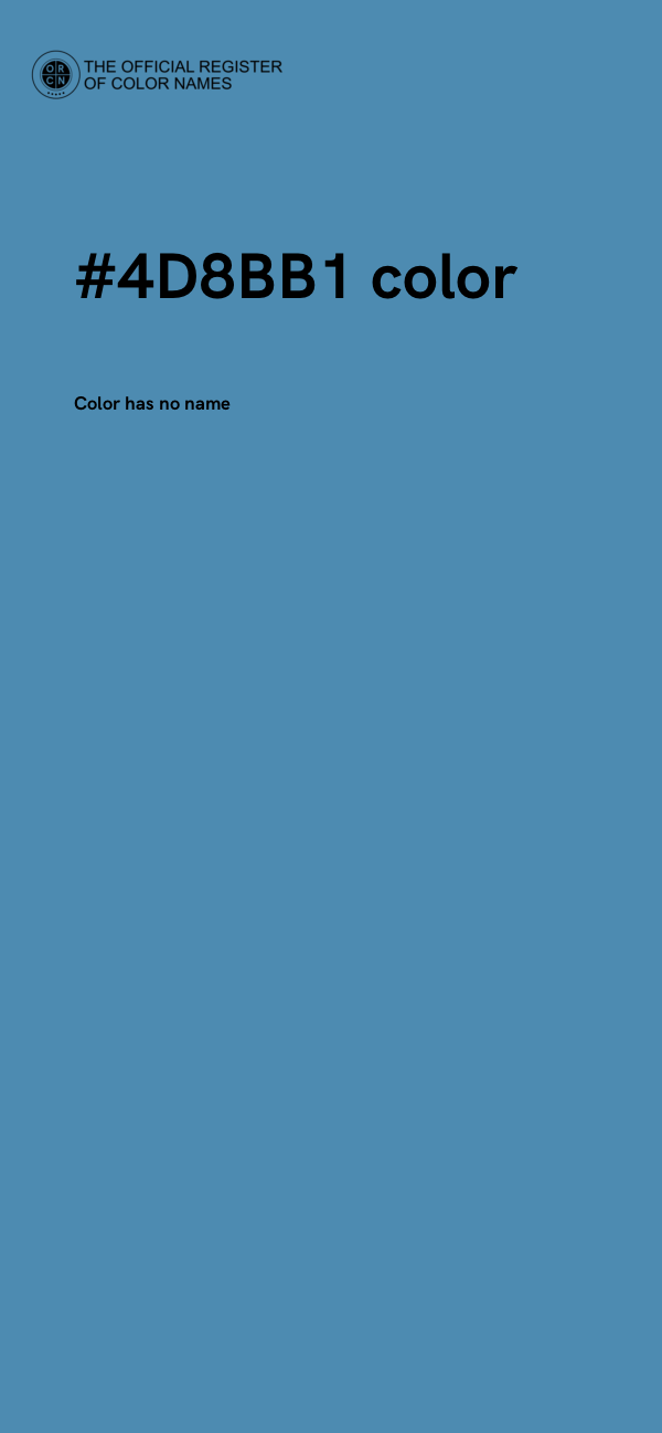 #4D8BB1 color image