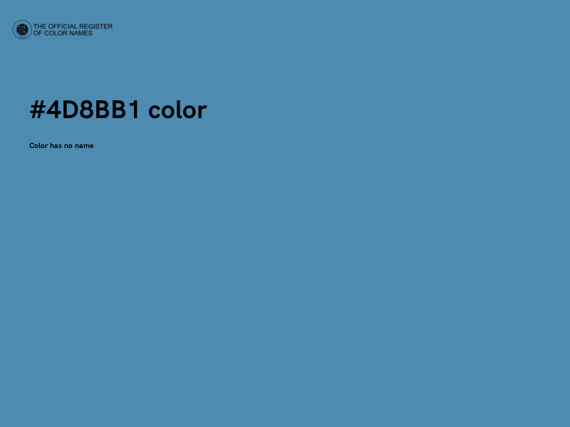 #4D8BB1 color image