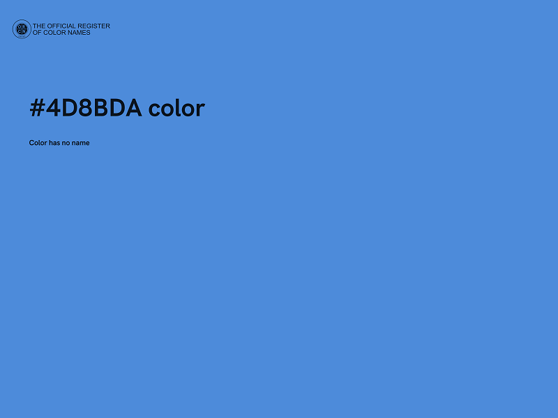 #4D8BDA color image